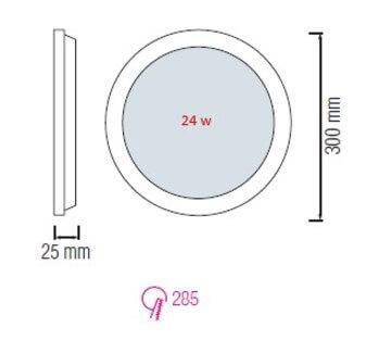 Встраиваемый светодиодный светильник Horoz Slim-18 18W 6400K 056-003-0018 HRZ33002859