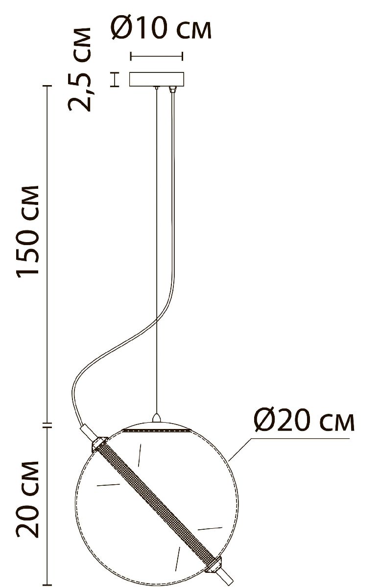Подвесной светильник Arte Lamp Нolly A3220SP-1PB
