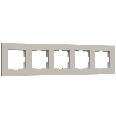 Рамка на 5 постов Werkel Slab (дымчатый софт) W0052917 4690389218477 a071630