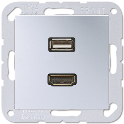 Розетка HDMI/USB Jung MAA1163AL