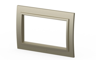 Рамка для двухместной розетки без заземления ELBI Zena 608-011400-908