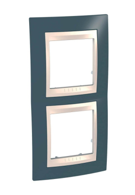 Рамка 2-постовая вертикальная Schneider Electric Unica Хамелеон MGU6.004V.577
