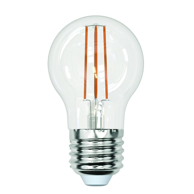 Лампа светодиодная филаментная (UL-00005907) Uniel E27 13W 3000K прозрачная LED-G45-13W/3000K/E27/CL PLS02WH