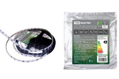 Светодиодная лента TDM Electric 12В 5050 14,4Вт/м 6000K 5м IP20 SQ0331-0105