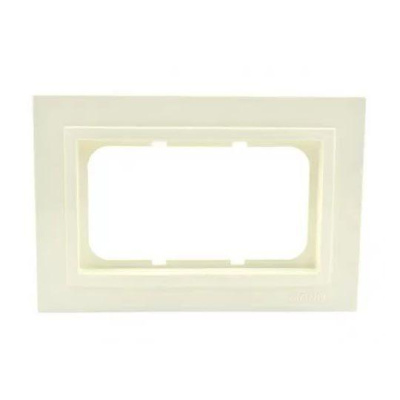 Рамка двойная для розетки Mono Electric Larissa слоновая кость 103-010100-165
