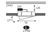 Мебельный светильник Paulmann Furniture Micro Line Dress 93521