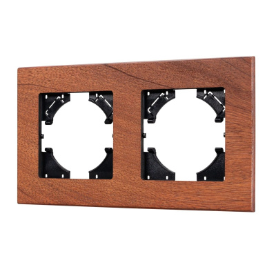 Рамка на 2 поста из натурального дерева Arlight FRM-XSILO-WD-2-NL 050871