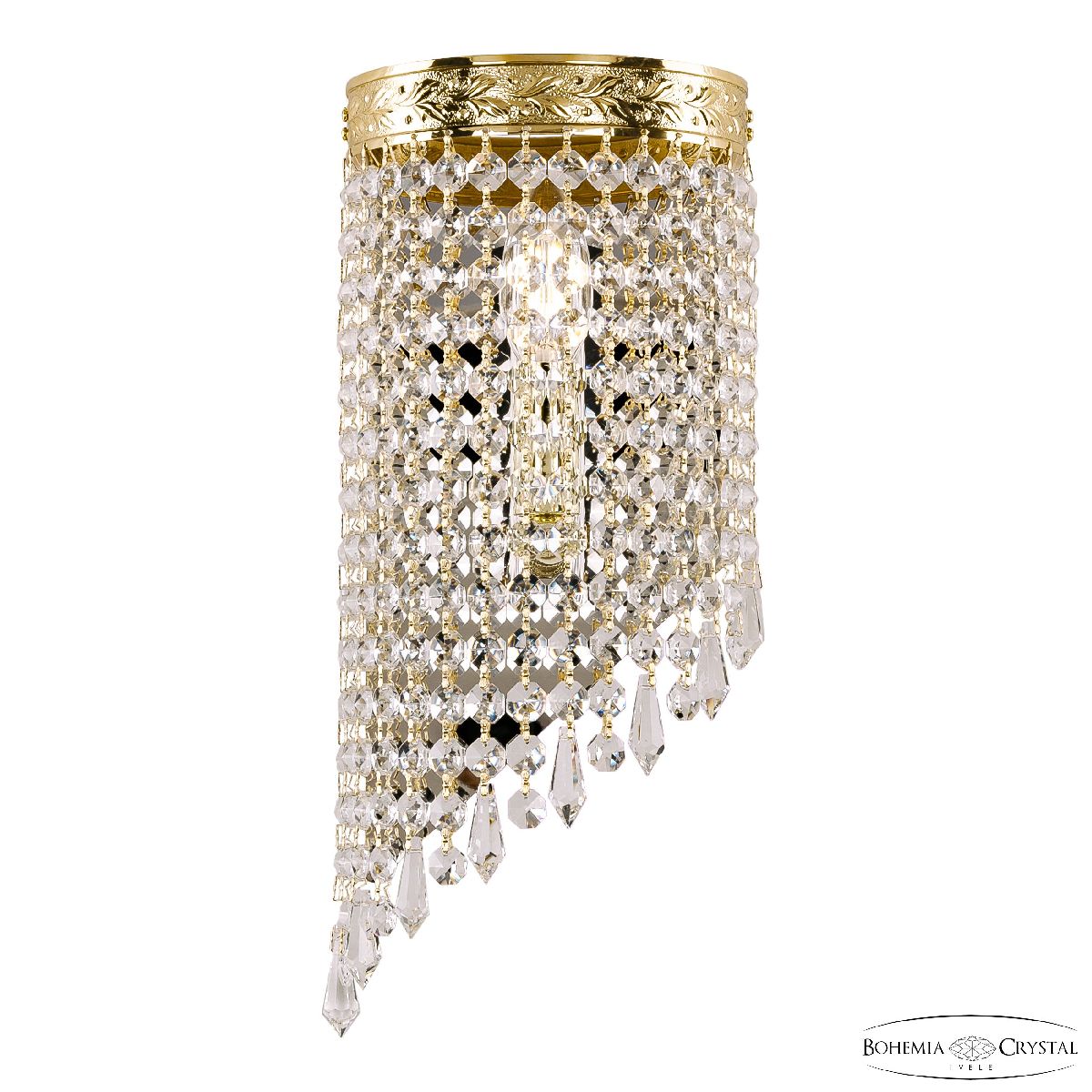 Настенный светильник Bohemia Ivele Crystal 83401BL/15IV-33 G Drops