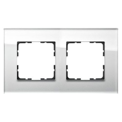 Рамка Jasmart G-Glass 2-постовая G1002GW