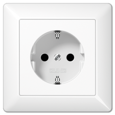 Розетка штепсельная Schuko Jung AS1520KIWW