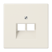 Накладка 2-ой наклонной ТЛФ/комп розетки JUNG LS 990 LS969-2UA