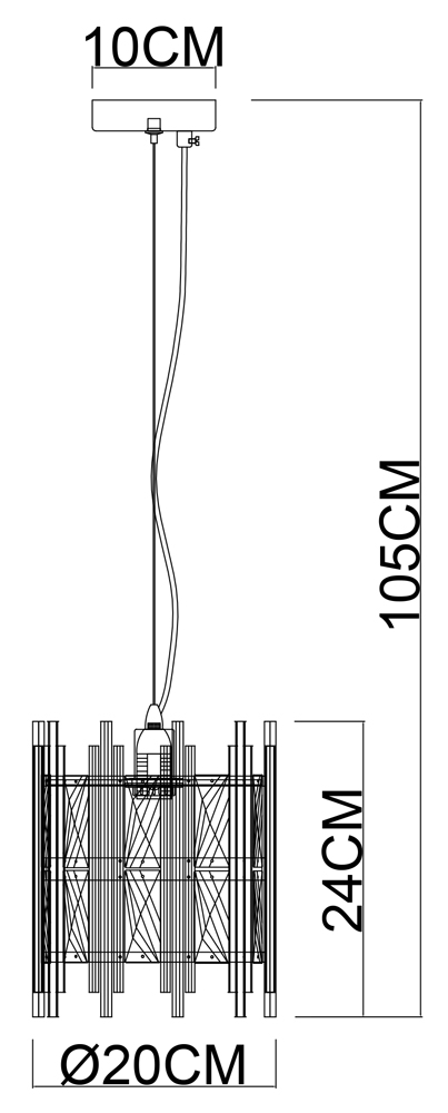 Подвесной светильник Arte Lamp Alruba A1043SP-1BK