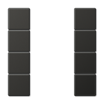 Набор накладок, 4 группа, метал. Jung AL2504TSAAN