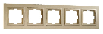 Рамка на 5 постов Mono Electric Despina титан 102-220000-164