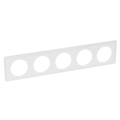 Рамка 5-постовая Legrand Celiane белый глянец 066630