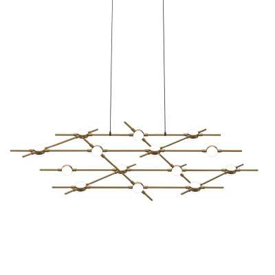 Подвесная люстра DeLight Collection Molecular MD18001067-14A black/gold