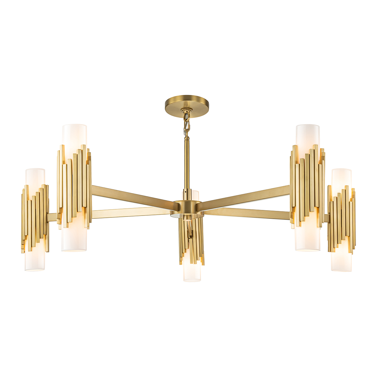 Подвесная люстра Elstead Lighting MARVELE10-AB-OPAL