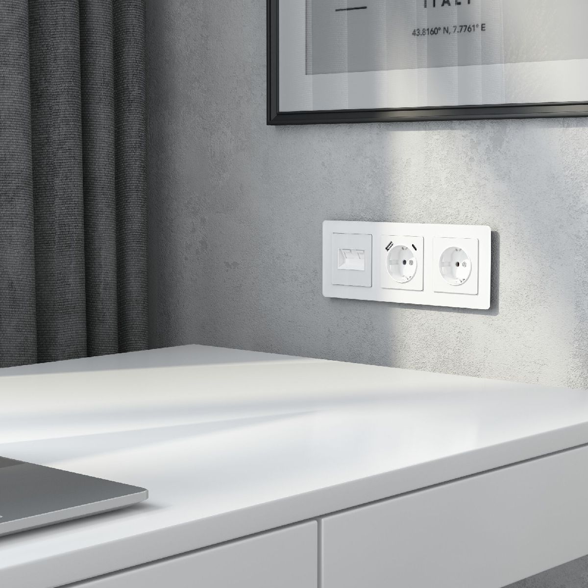 Накладка для двойной розетки Werkel Еthernet RJ-45 W1191141 4690389197390 a064026