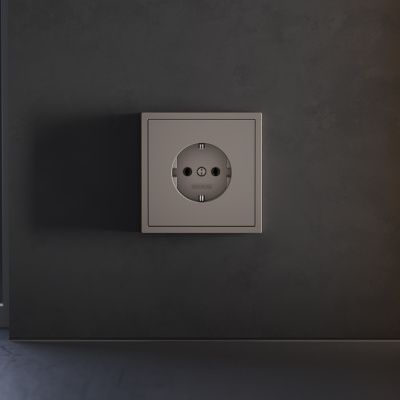 Накладка для розетки с заземлением Voltum S70 (капучино) VLS000614