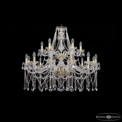 Подвесная люстра Bohemia Ivele Crystal 1413/12+6/360/2d G