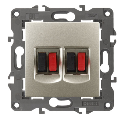 Розетка аудио двойная Эра 14-3112-04 Б0034329