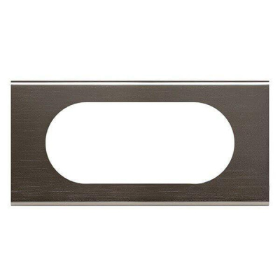 Рамка 4/5-модульная Legrand Celiane чёрный никель 069035