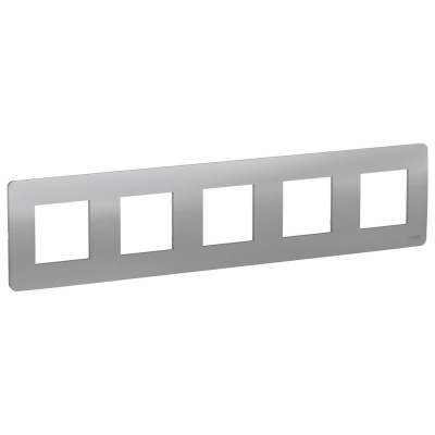 Рамка 5-постовая Schneider Electric Unica New NU201030