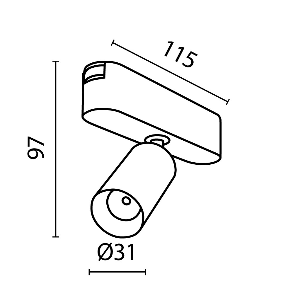 Трековый светильник Maytoni Focus LED TR103-1-5W4K-M-B
