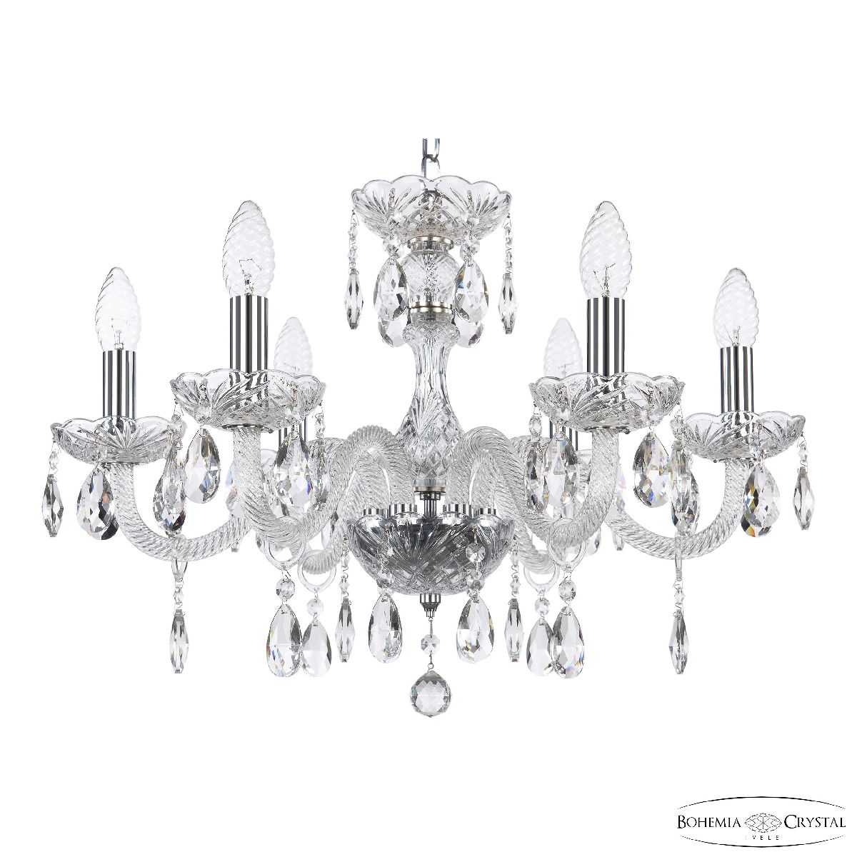 Подвесная люстра Bohemia Ivele Crystal 117/6/195 Ni