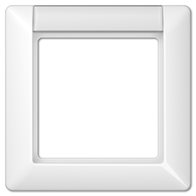 Рамка одноместная с полем для надписи Jung AS581NAWW