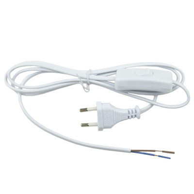 Шнур сетевой с вилкой и выключателем (UL-00004428) Uniel UCX-C10/02A-170 White