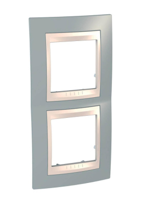 Рамка 2-постовая вертикальная Schneider Electric Unica Хамелеон MGU6.004V.565