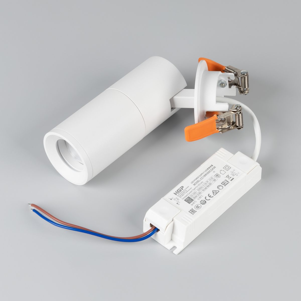 Спот Arlight LGD-ARTEMIS-BUILT-FLAP-R55-12W Warm2700 (WH, 8-80 deg, 230V) (IP20 Металл) 062273