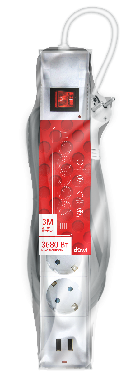 Удлинитель Duwi 32078 4