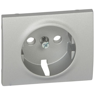 Лицевая панель Legrand Galea Life розетки 2К+З алюминий 771320