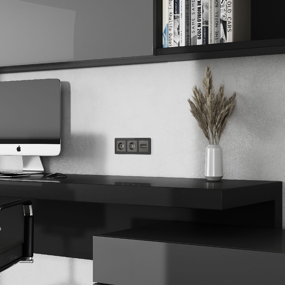 Накладка для двойной розетки Еthernet RJ-45 Werkel 4690389197581 W1191144 a064099