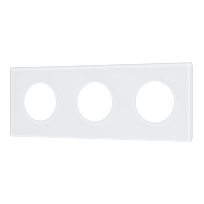 Рамка стеклянная на 3 поста Arlight FRM-GLARE-GC-3-WH 043838