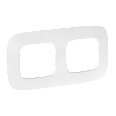 Рамка 2-постовая Legrand Valena Allure Тиснение белое 754372