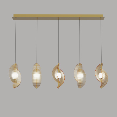 Подвесной светильник Delight Collection MD24030035-5B brass/amber