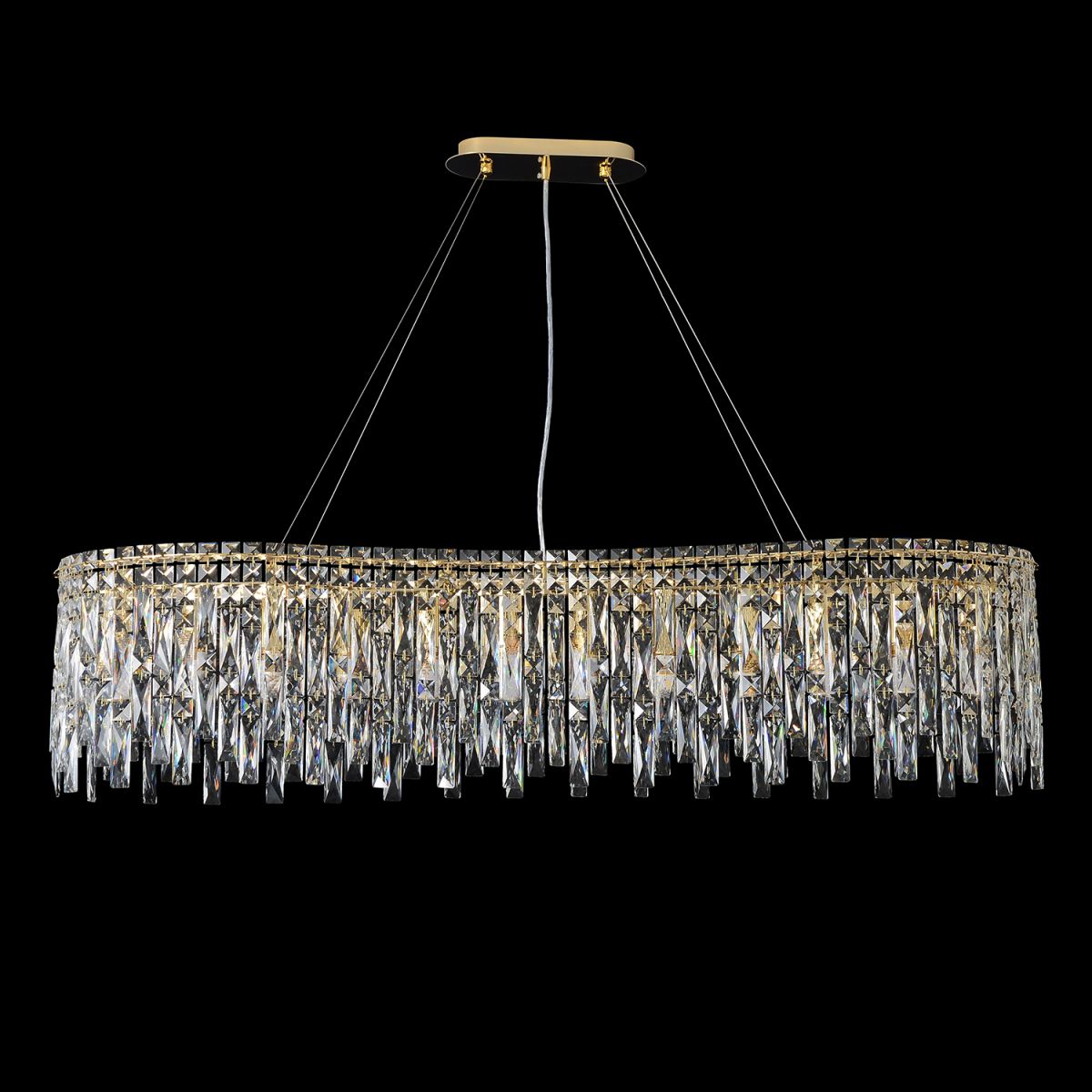Подвесная люстра Crystal Lux ABRIL SP12 L1200 GOLD