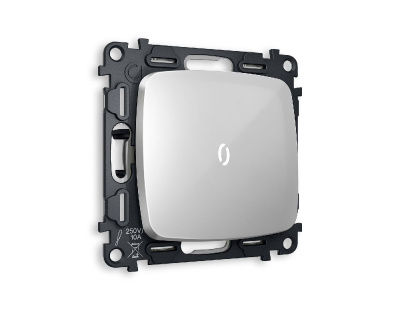 Комплект механизма 1-кл проходного выключателя с подсветкой Ambrella Volt Omega MO402035