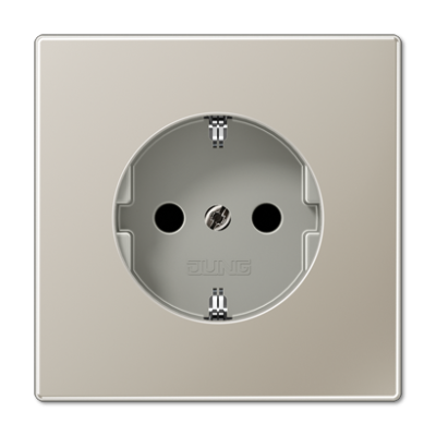 Розетка 2K+З со шторками Jung ES1520KI