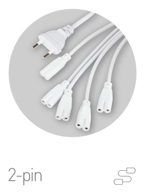 Разветвитель сетевой для линейных светильников Эра Разветвитель 5х IEC C7 2 м Б0060525