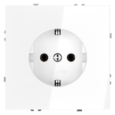 Розетка Voltum S70 VLS040101 (белый глянцевый)