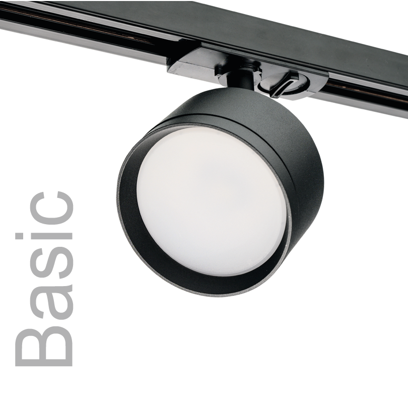 Трековый однофазный светильник Wolta Basic WTL-GX53/01B