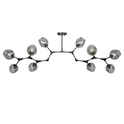 Люстра на штанге AM Group LOFT-10 BK