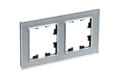 Рамка 2-ая Systeme Electric AtlasDesign Nature Стекло алюминий ATN320302