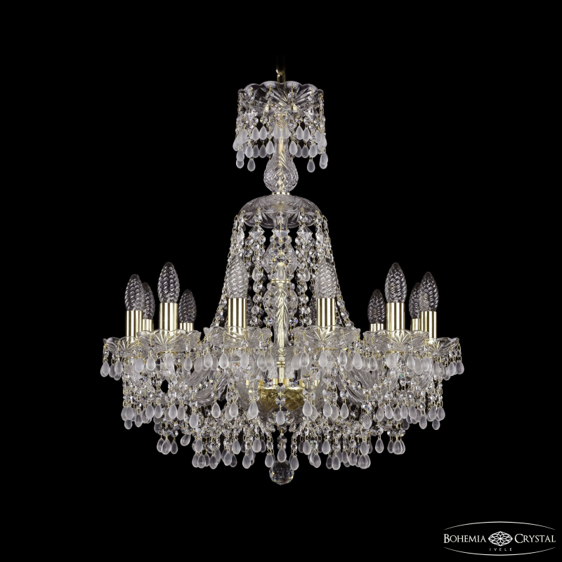 Подвесная люстра Bohemia Ivele Crystal 1410/12/195/XL-67 G V0300