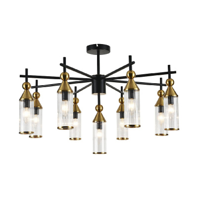 Люстра на штанге Indigo Torazzo 13037/9R Black V000529