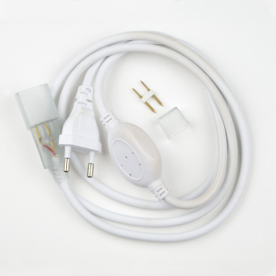 Шнур сетевой для светодиодной ленты (07692) Uniel UCX-SP4/B67-RGB White 1 Sticker